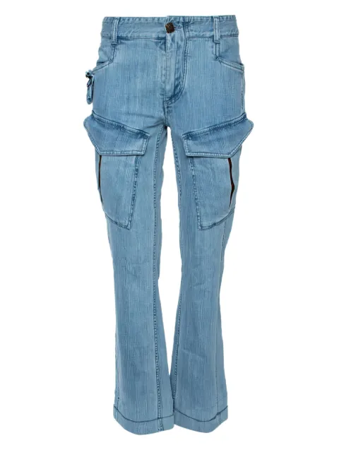 Roberto Cavalli Vintage cargo-pockets boot-cut jeans Blue 485803