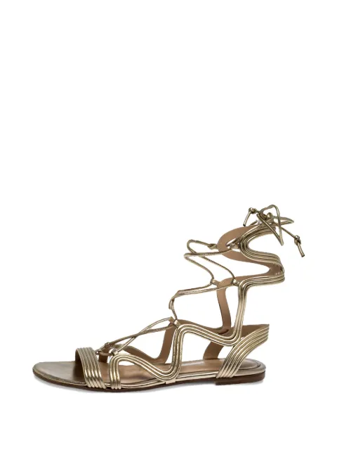 Gianvito Rossi metallic flat sandals Metallic 267477