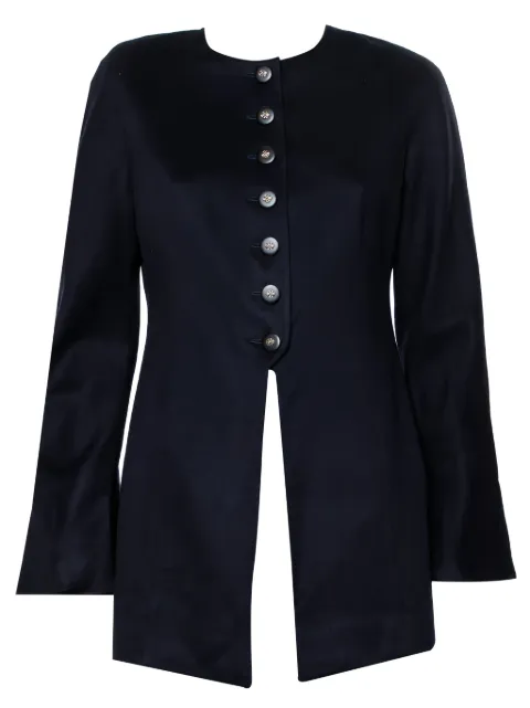 Valentino Garavani Pre-Owned buttoned cashmere jacket Blue 416334