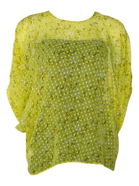 Giambattista Valli silk blouse Yellow 299240