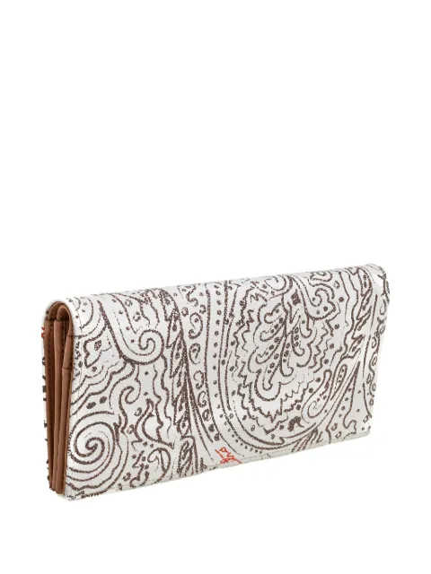 Etro Pre-Owned paisley-motif wallet White 441031