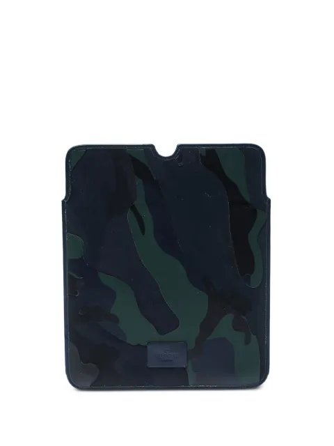 Valentino Garavani Pre-Owned 2024 camouflage leather iPad sleeve Green 232780