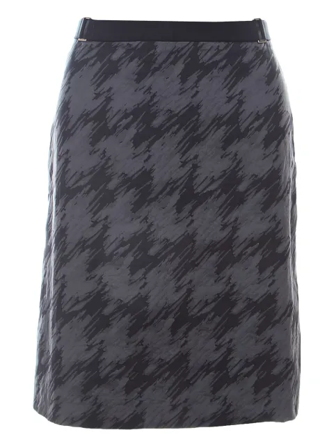 BOSS GREEN HUGO BOSS houndstooth-pattern skirt Grey 206770