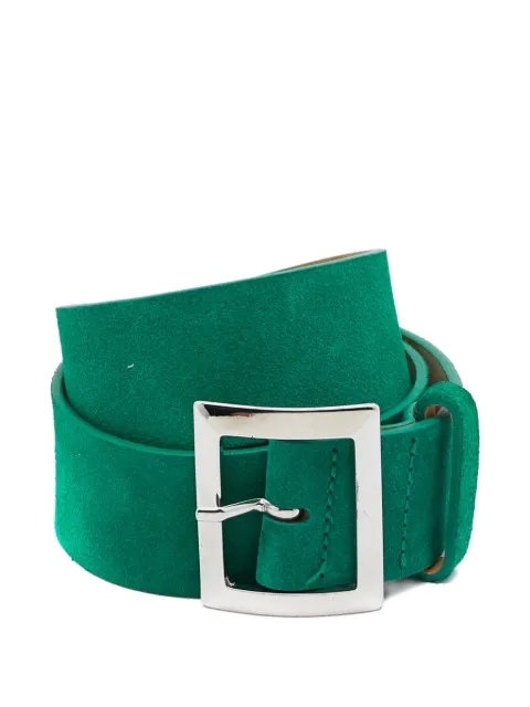 DSQUARED2 pre-owned suede leather belt Green 975972
