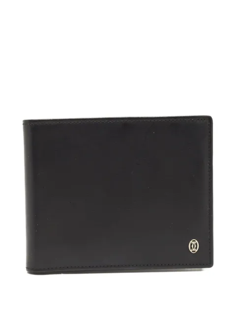 Cartier leather bifold wallet Black 858183
