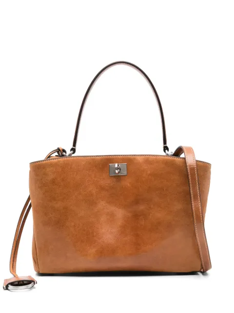 Balenciaga small Rodeo leather tote bag Brown 7897792ABP7