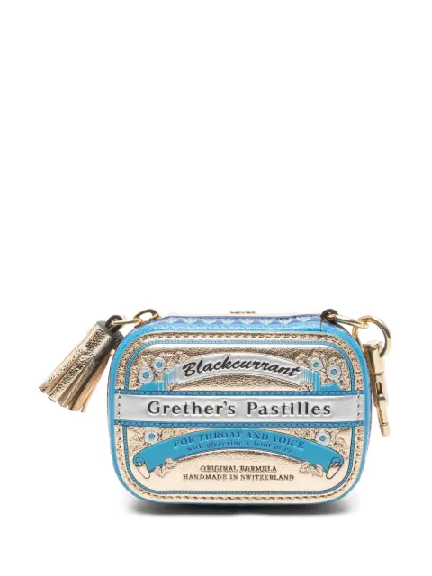 Anya Hindmarch leather wallet keychain Gold 200554
