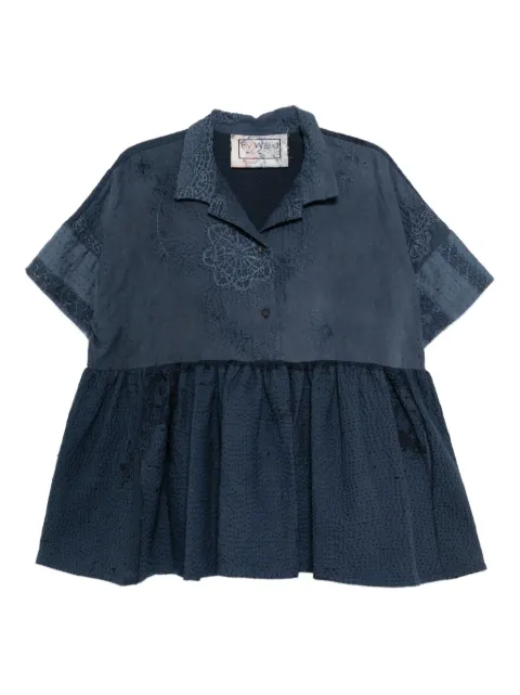 By Walid April top Blue 110741W