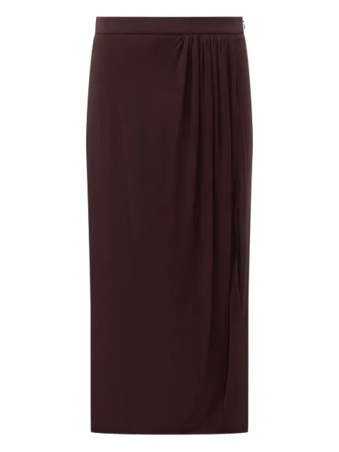 TOM FORD wrap pleated maxi skirt Purple GCJ368JEX167