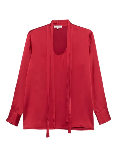 Antonelli tie-neck blouse Red P1346355C