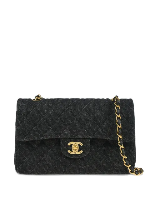 CHANEL Pre-Owned 1998 small Classic Double Flap shoulder bag Black 5649751