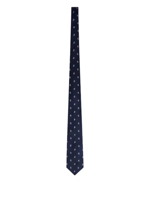 FURSAC paisley-print tie Blue FHACR00109