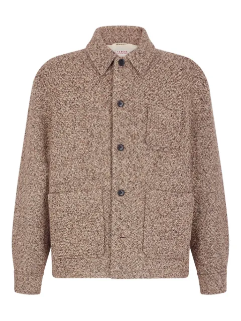 FURSAC tweed-pocket jacket Brown FHPBL00147