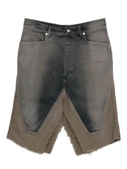 Rick Owens frayed denim skirt Grey RU02E1345DKDEG78D