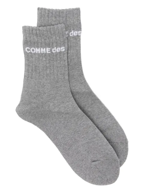 Comme des Garçons Homme Plus logo-detail socks Grey PPK5022