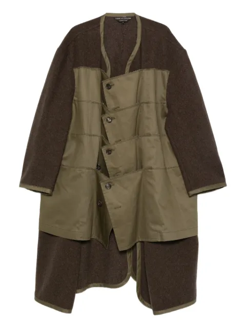 Comme des Garçons Homme Plus panelled coat Green PPC0081