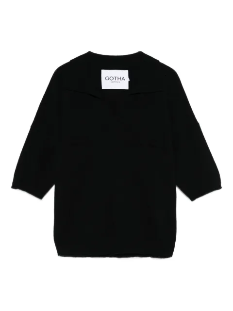 Gotha v-neck T-shirt Black 4702505CNR