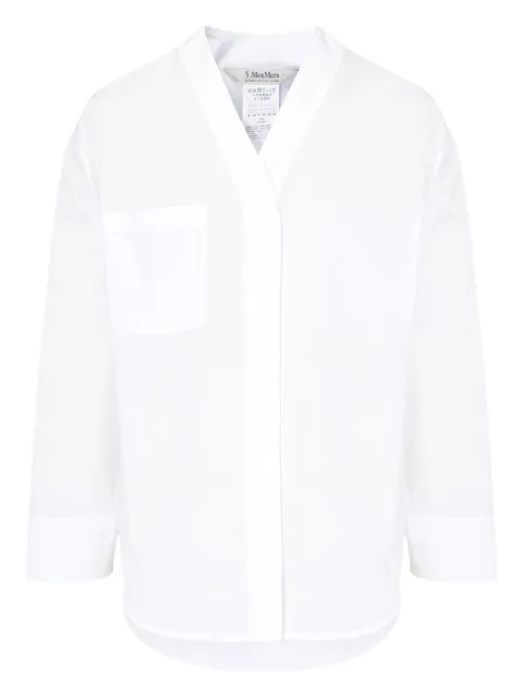 'S Max Mara v-neck pocket shirt White 2519191041600