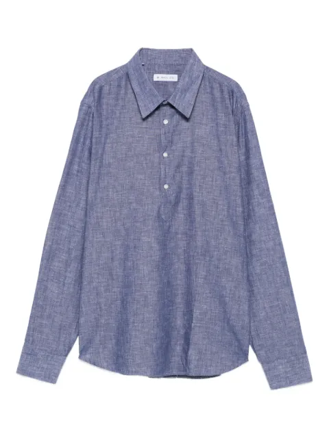Manuel Ritz half-placket shirt Blue 3832E605LC253301