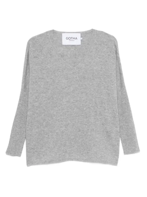 Gotha V-neck sweater Grey 4704001CGRS