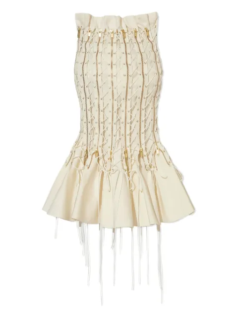 Undercover laced corset skirt Neutrals UC1E1602OFFWHT