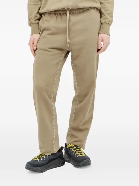 Space Available Artisan topstitching elasticated trousers Neutrals SAATP001DUS