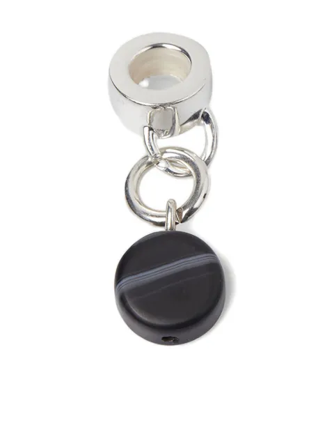 Räthel & Wolf agate charm drop earring Silver RW22644BLACKAGATE