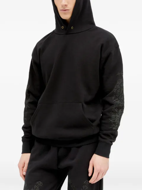 Nancy graphic-print hoodie Black NA057