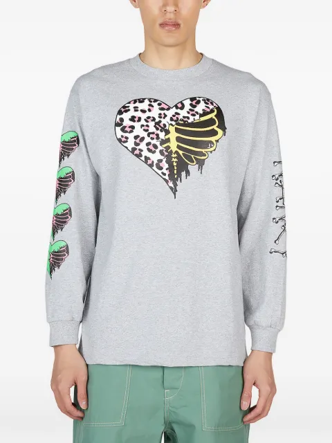 Nancy Ganz graphic-print crew-neck sweatshirt Grey NA045GREY