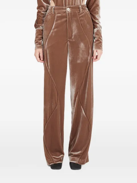 Ninamounah velvet trousers Brown T07