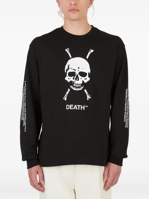 Death Cigarettes graphic-print crew-neck sweatshirt Black DC004