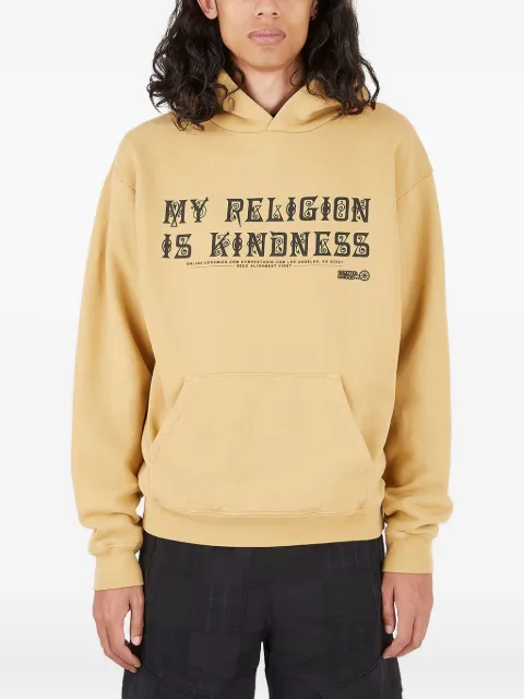 HYMNE x x LN-CC x Online Ceramics Dear Hearts hoodie Neutrals HYMNEXONLINECERAMICSKINDNESSHOODIEBLACK