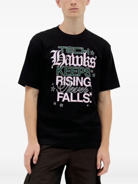 ICE & TECHNO TH Fan graphic-print crew-neck T-shirt Black IT24SSTEE02