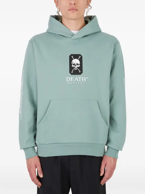 Death Cigarettes graphic print hooded sweatshirt Green DC009