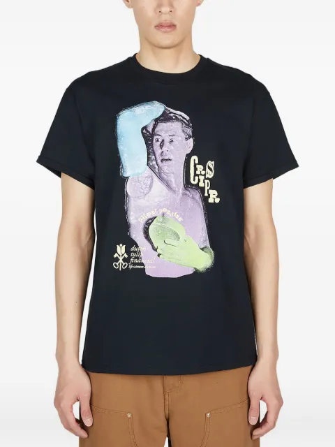 DTF.NYC graphic-print crewneck T-shirt Black HP2