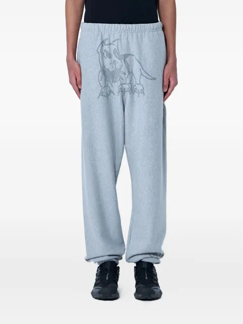 CHITÈ graphic-print cotton track pants Grey C0824B001HEATHERGRAY