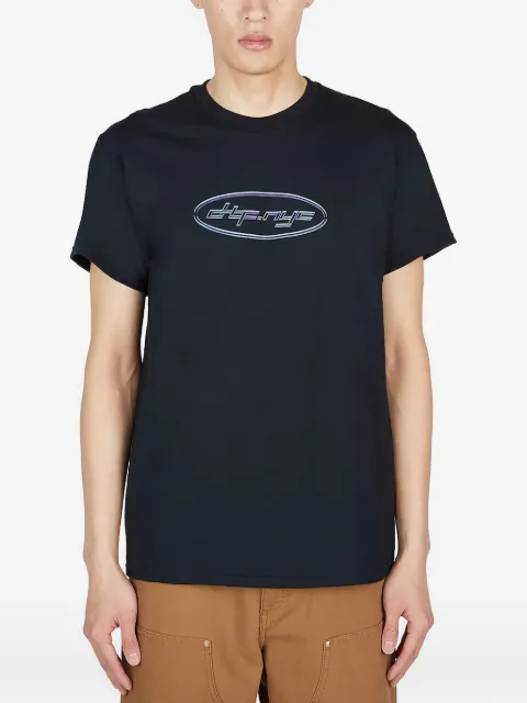 DTF.NYC logo-print cotton T-shirt Black CL6