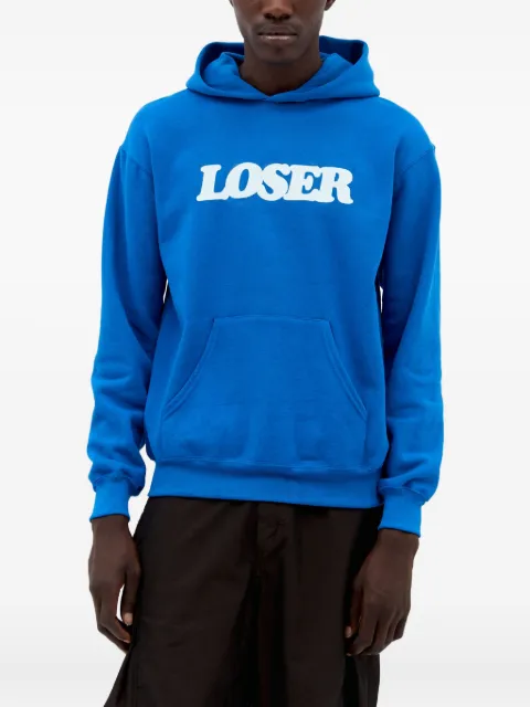 CONNIE COSTAS Loser print hoodie Blue LOSERHOODIEBLUE