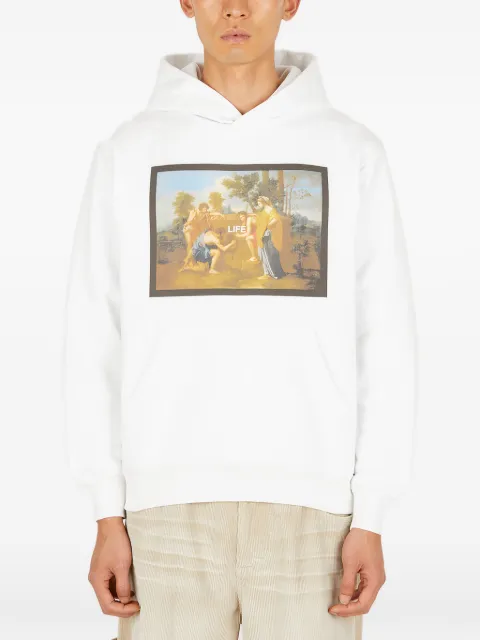 Death Cigarettes graphic-print hoodie White DC018