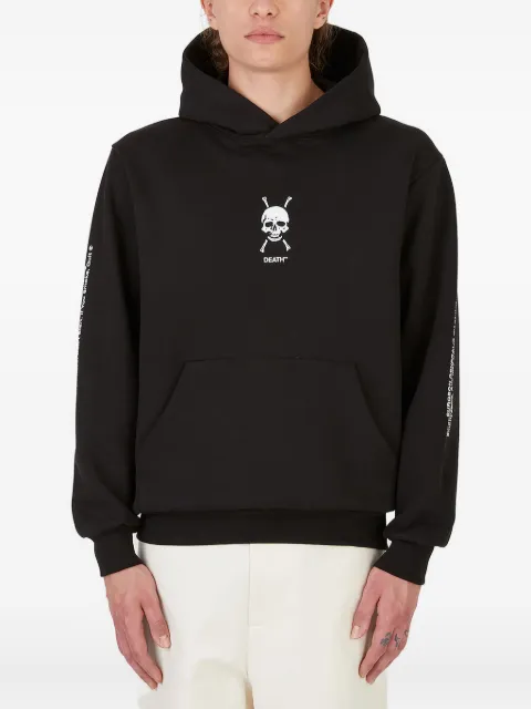 Death Cigarettes skull graphic-print hoodie Black DC007