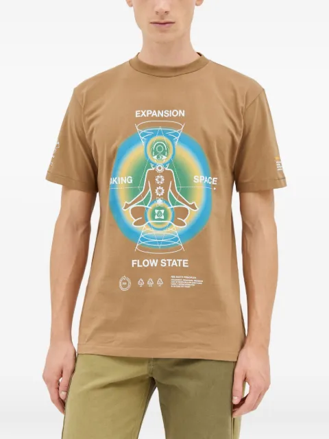 Space Available Making Space graphic-print crew-neck T-shirt Brown SAMST003EDU