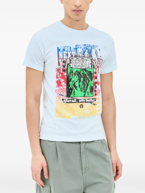 Nancy Ganz Lies printed crew-neck T-shirt White NA055WHITE
