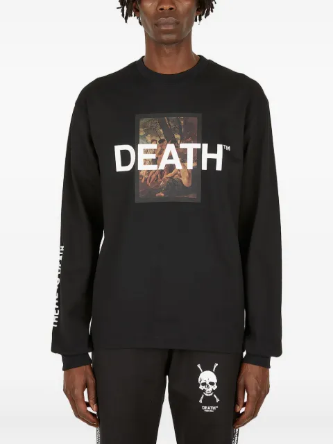 Death Cigarettes graphic-print long-sleeve T-shirt Black DC016