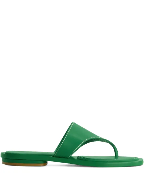 Bernardo Bernardo 1946 flat thong sandals Green AGORA