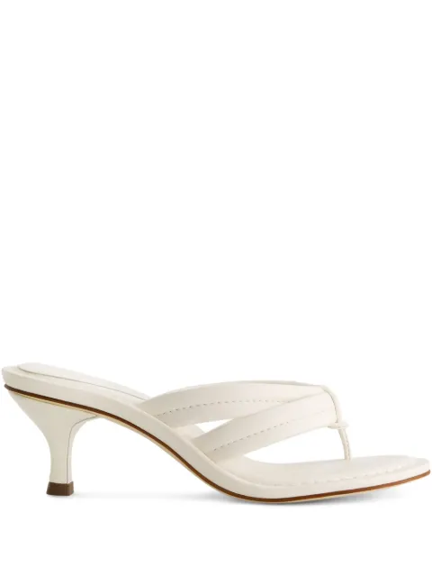 Bernardo Bernardo 1946 strappy heeled mules White MIAMI55