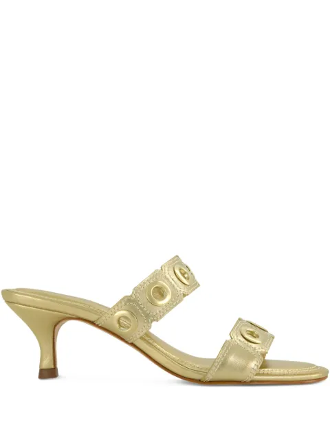 Bernardo 55mm Patra Eyelet two-strap sandals Gold PATRA