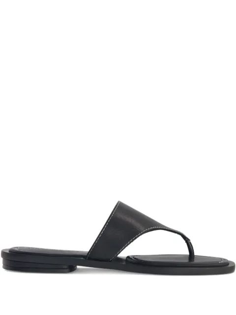 Bernardo Bernardo 1946 Agora thong leather sandals Black AGORA