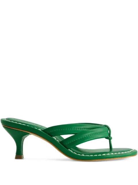 Bernardo Bernardo 1946 55 Miami strappy sandals Green MIAMI55KITTEN