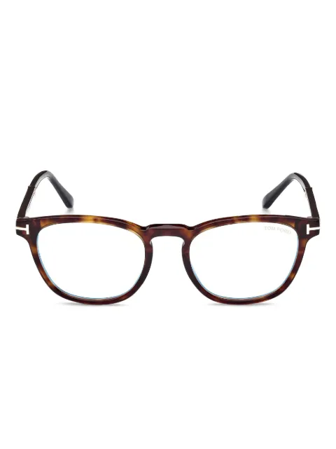TOM FORD Eyewear tortoiseshell-effect glasses Brown FT5890B