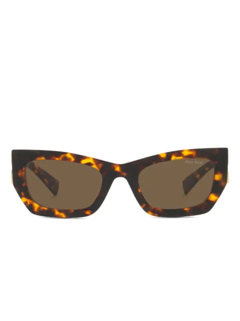 Miu Miu Eyewear angular tortoiseshell sunglasses Brown 0MU09WS
